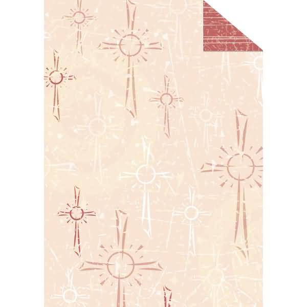 Fotokarton Christliche Symbole 300g/qm 49,5x68cm Kreuze