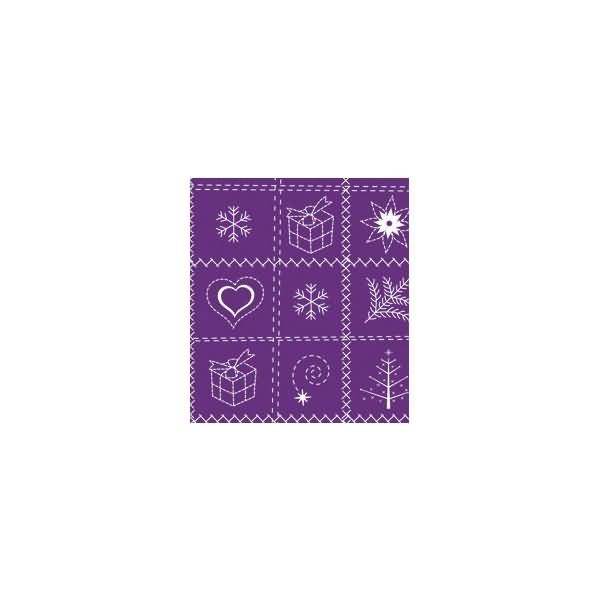Fotokarton Country Christmas 300g/qm 49,5x68cm violett