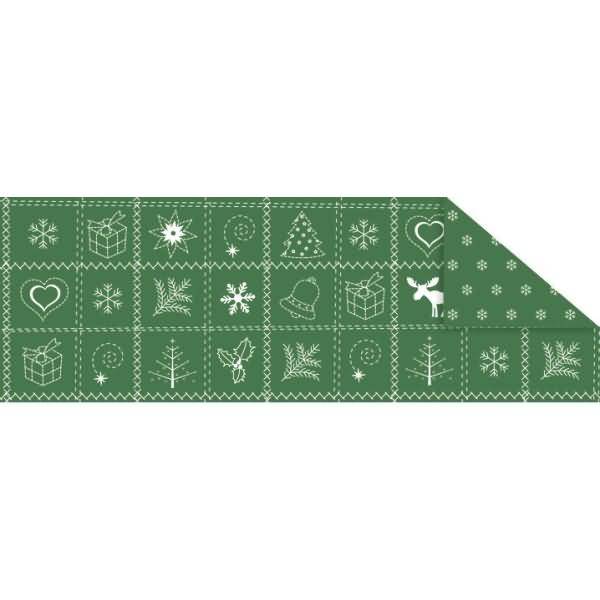 Fotokarton Country Christmas 300g/qm A4 grün