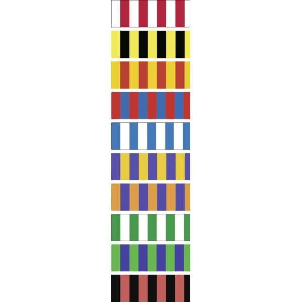 Tonpapier Streifen 130g/qm 49,5x68cm VE=10 Bogen 10 Farben sortiert