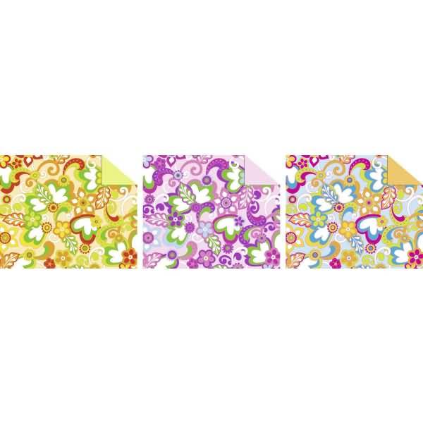 Fotokarton Happy Garden 300g/qm 49,5x68cm VE=10 Bogen 3 Motive sortiert