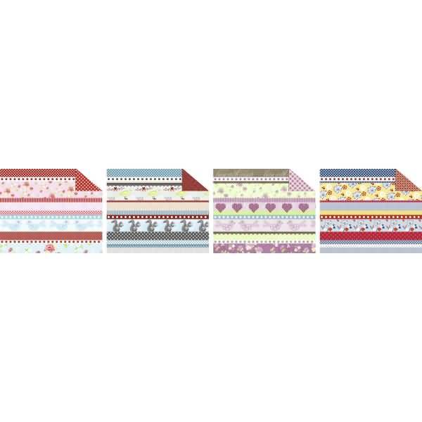 Fotokarton Spring Tweet 300g/qm 49,5x68cm VE=10 Bogen 4 Motive sortiert