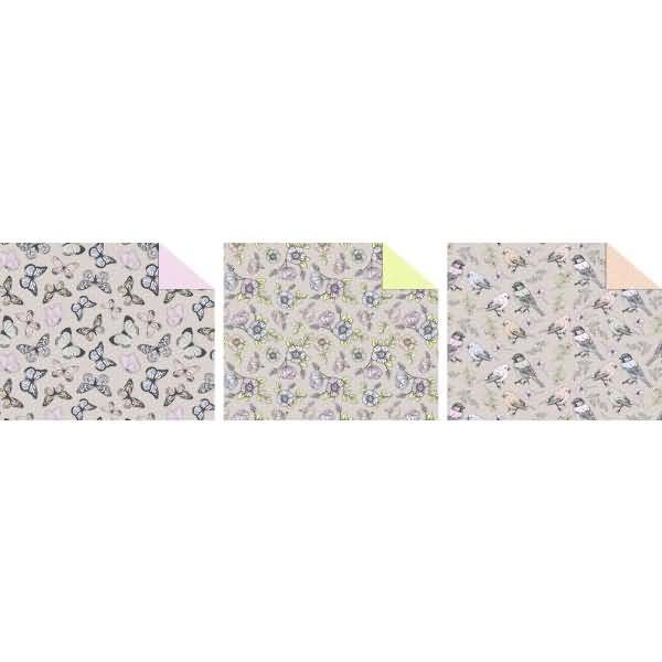 Fotokarton Frühling 300g/qm 49,5x68cm VE=10 Bogen 3 Motive sortiert