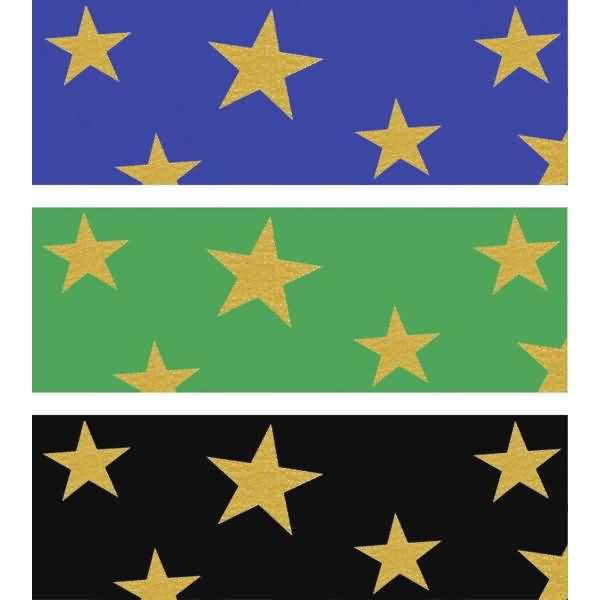 Sternchen-Tonzeichenpapier 130g/qm 49,5x68cm VE=10 Bogen 3 Farben sortiert