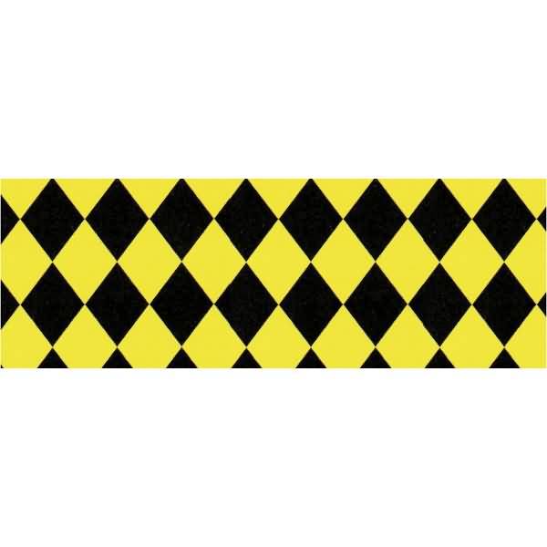 Tonpapier Rauten 130g/qm 49,5x68cm gelb/schwarz