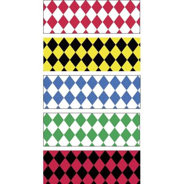 Tonpapier Rauten 130g/qm 49,5x68cm VE=10 Bogen 5 Farben sortiert