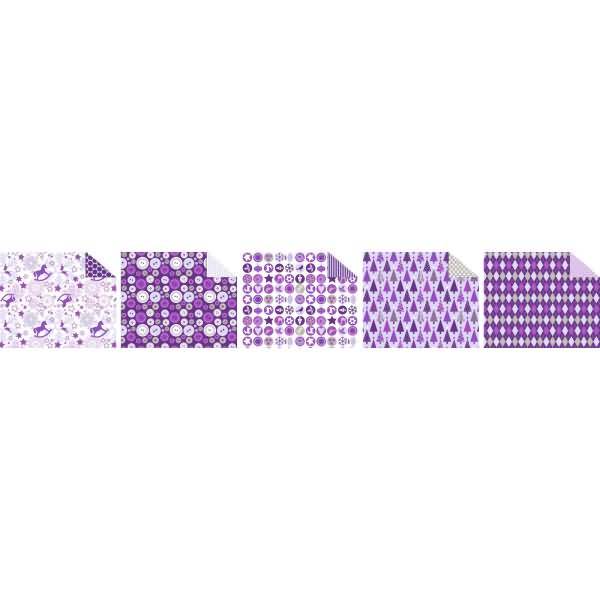 Fotokarton Wintertime 300g/qm 49,5x68,VE=10 Blatt 5 Motive sortiert