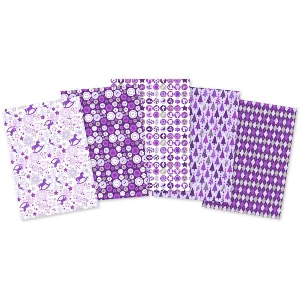 Fotokarton Wintertime 300g/qm 49,5x68,VE=10 Blatt 5 Motive sortiert