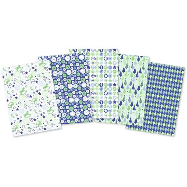 Fotokarton Wintertime 300g/qm 49,5x68 VE=10 Bogen 5 Motive sortiert