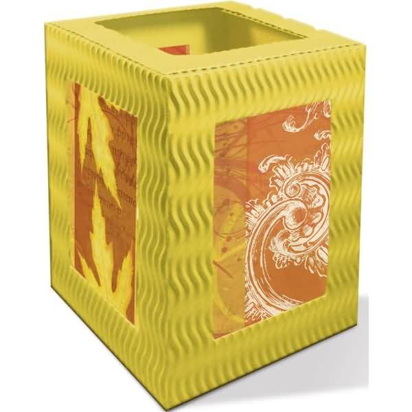 Windlichtpackung 10x12cm sonnengelb