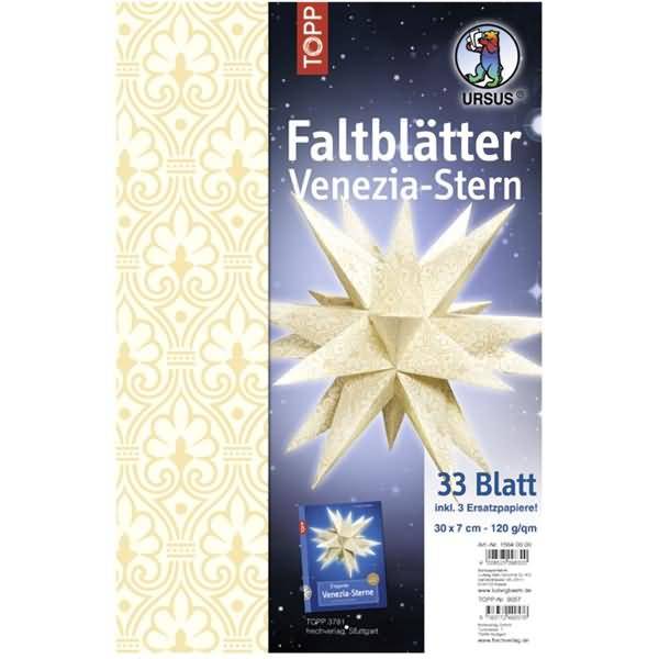 Faltblätter Venezia Indian style 120g/qm 7x30cm chanda