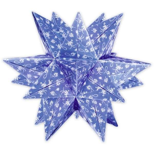 Faltblätter Aurelio Stern Gloria 110g/qm 20x20cm blau/silber