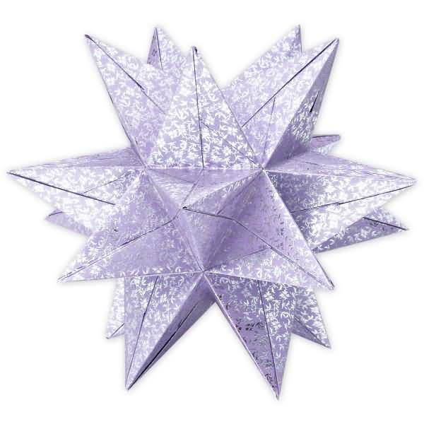 Faltblätter Aurelio Stern Passion 110g/qm 15x15cm silber