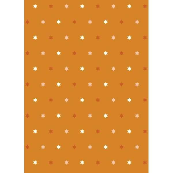 Desingkarton Messina Abendstern 180g/qm 21x29,7cm orange/silber