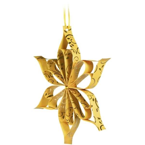 Faltstreifen Designpapier 120g/qm 7x30cm 33 Blatt Goldranken