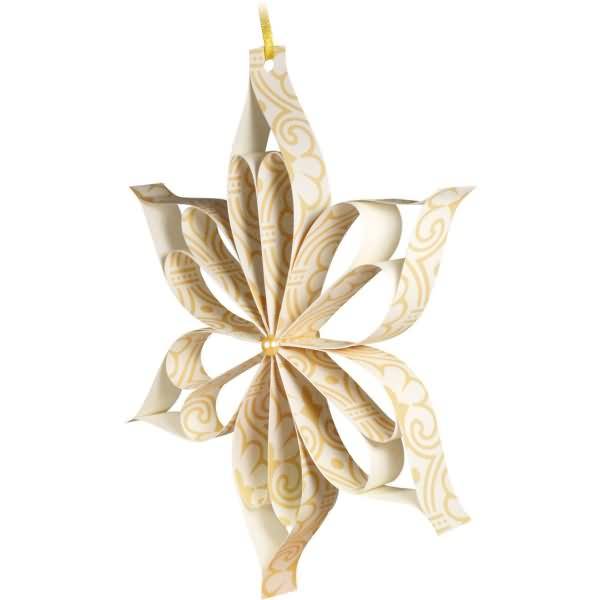 Faltstreifen Designpapier 120g/qm 7x30cm 33 Blatt Indian Style Chadna