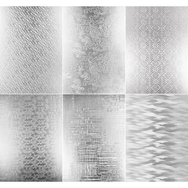 Bastelpapier Highlight 215g/qm 50x70cm VE=10 Bogen silber 6 Motiv sortiert