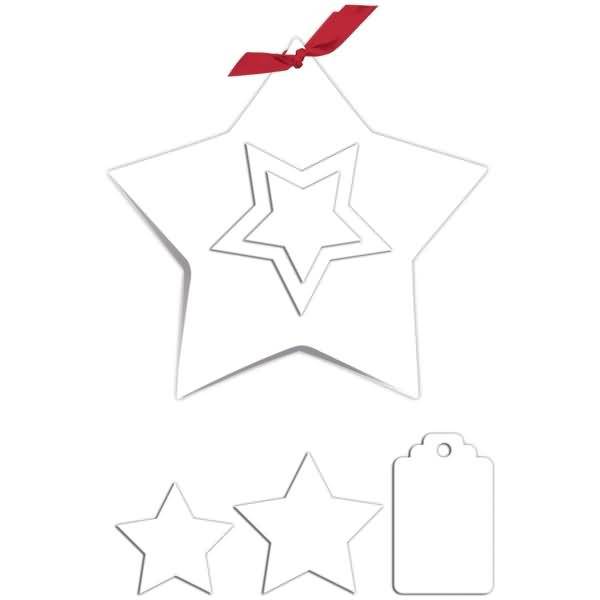 Adventskalender-Set Geschenkboxen blanko Stella 14,5x14,5x4,5cm