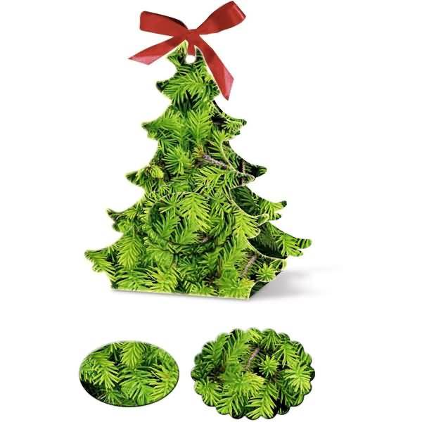 Adventskalender-Set Geschenkboxen Bäumchen 11,5x13,5x5,5cm