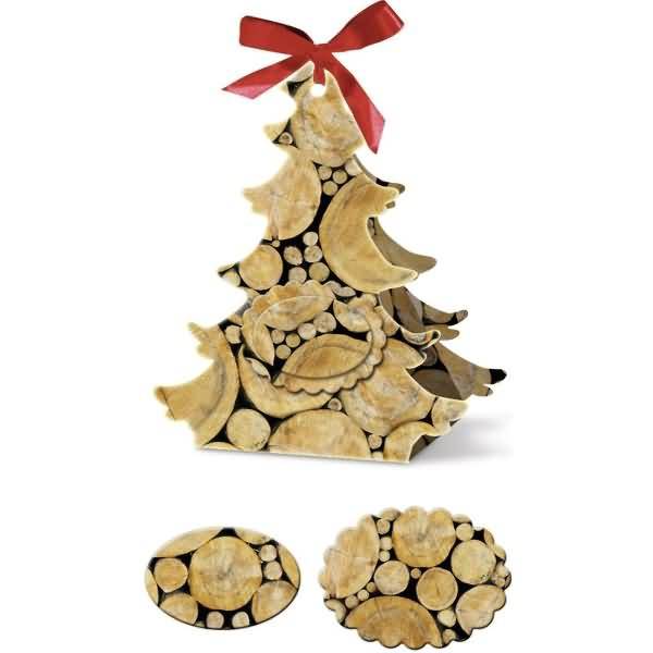 Adventskalender-Set Geschenkboxen Bäumchen 11,5x13,5x5,5cm