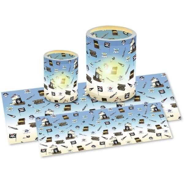 Laternenzuschnitte Piraten Transparentpapier 115g/qm 20x50cm VE=25 Blatt