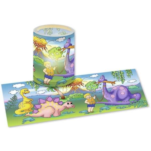 Laternenzuschnitte Dinos Transparentpapier 115g/qm 20x50cm VE=25 Blatt