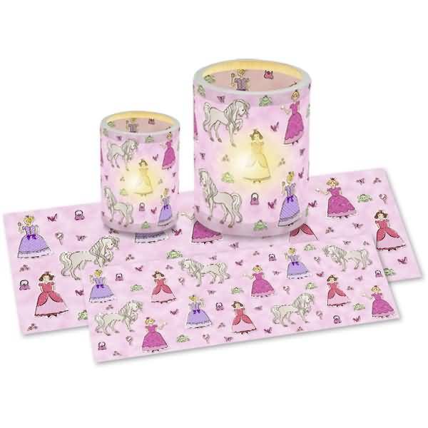 Laternenzuschnitte Prinzessin Transparentpapier 115g/qm 15,5x37cm VE=25 Blatt