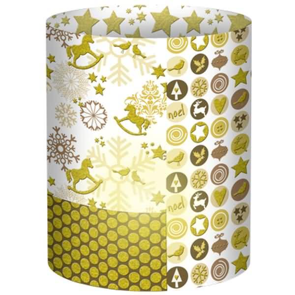 Mini-Tischlichter Eleganza Golden Charm VE=5 Stück