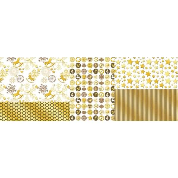 Mini-Tischlichter Eleganza Golden Charm VE=5 Stück