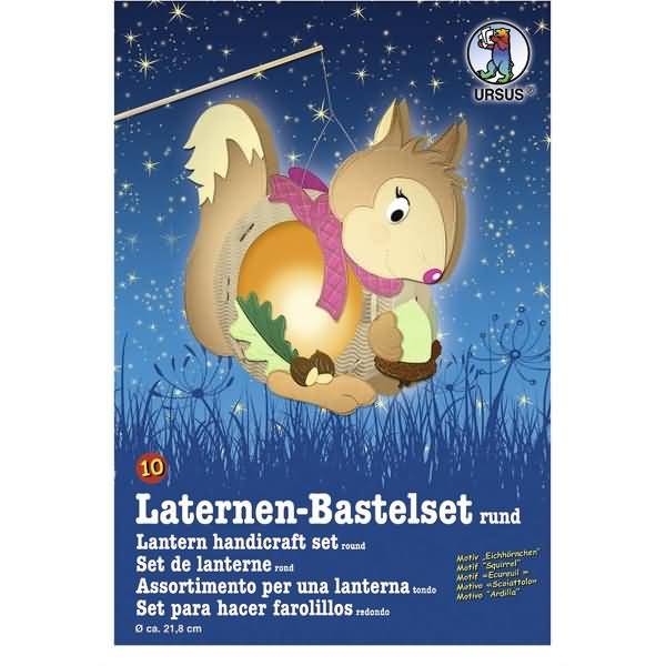 Laternen-Bastelset 10 'Eichhörnchen'