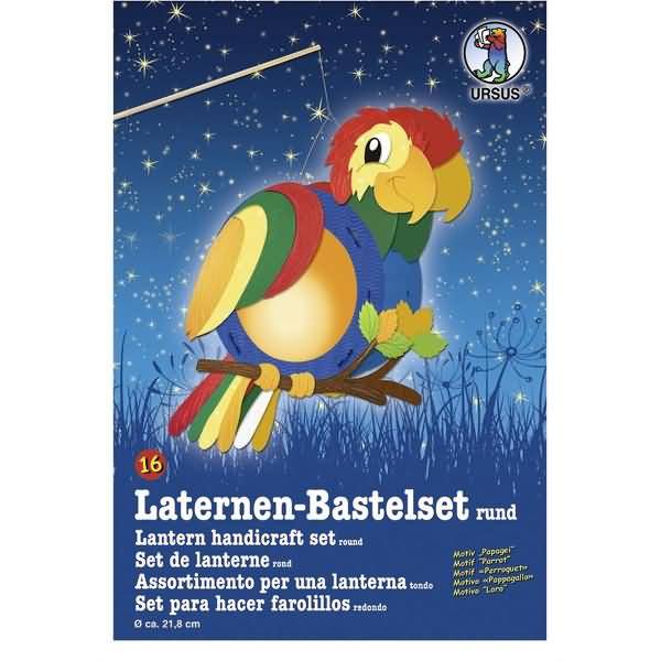 Laternen-Bastelset 16 'Papagei'