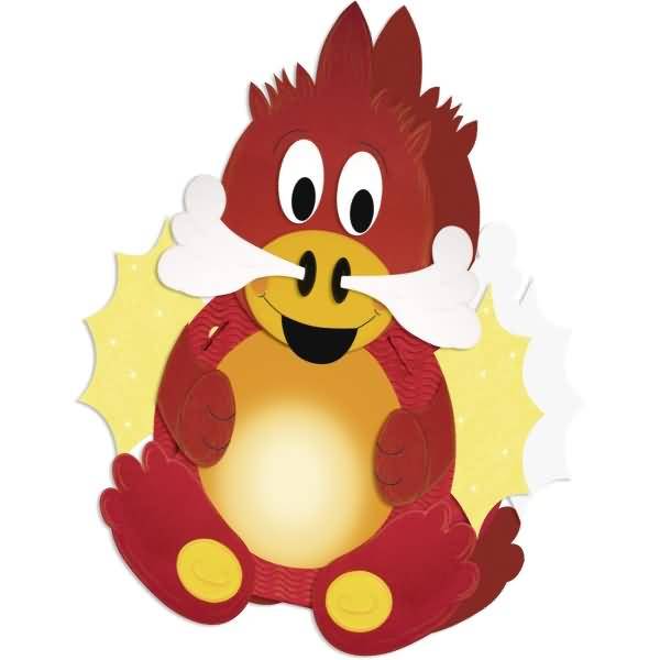 Laternen-Bastelset 17 'Feuerdrache'