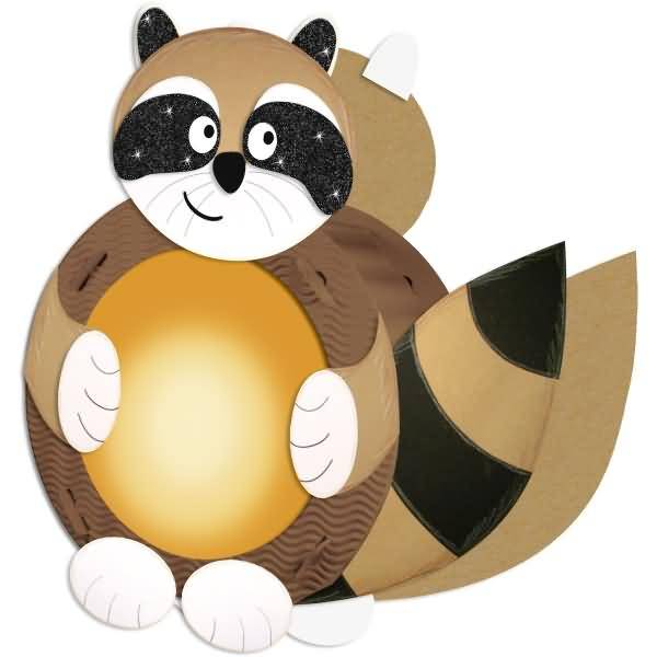 Laternen-Bastelset 19 'Waschbär'