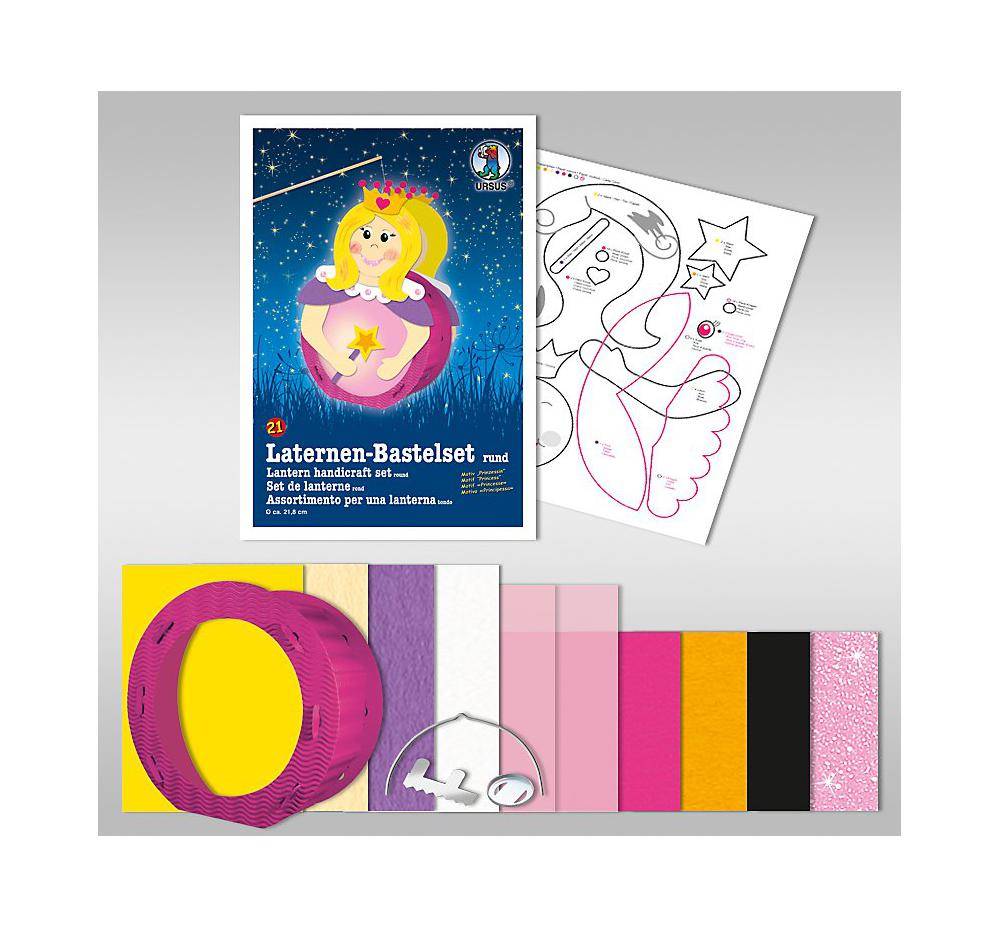 Ursus 18700021 - Laternen Bastelset Prinzessin, ca. 21,8 x 31 x 10,3 Neu & OVP