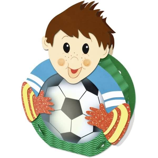 Laternen-Bastelset 24 'Fußballer'