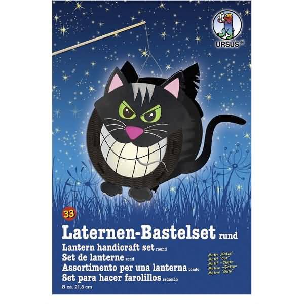 Laternen-Bastelset 33 'Katze'