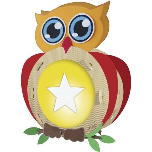 Laternen-Bastelset 34 'Eule 2'