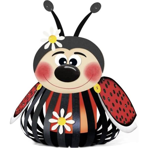 Laternen-Bastelset 'Marienkäfer'