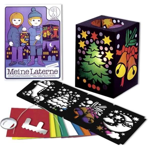 Bastelpackung Laterne 2 16,5x24cm scwarz