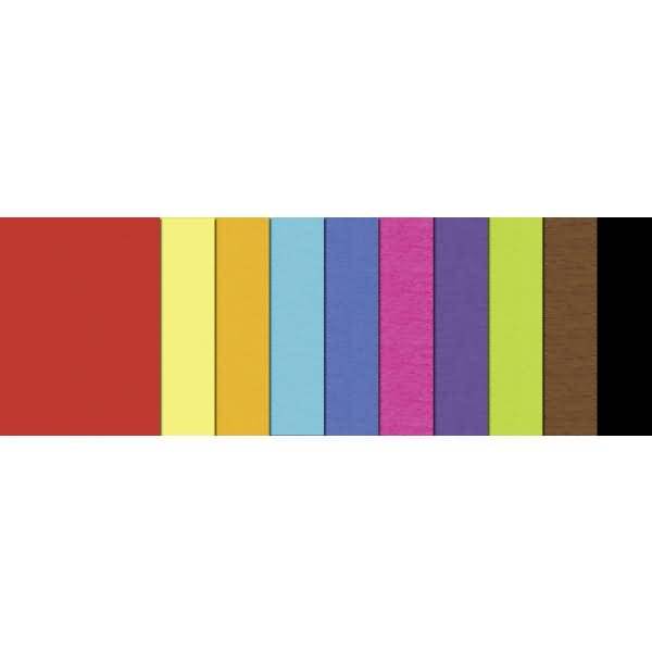 Tonpapier 130g/qm 35x50cmVE=30 Blatt 10 Farben sortiert