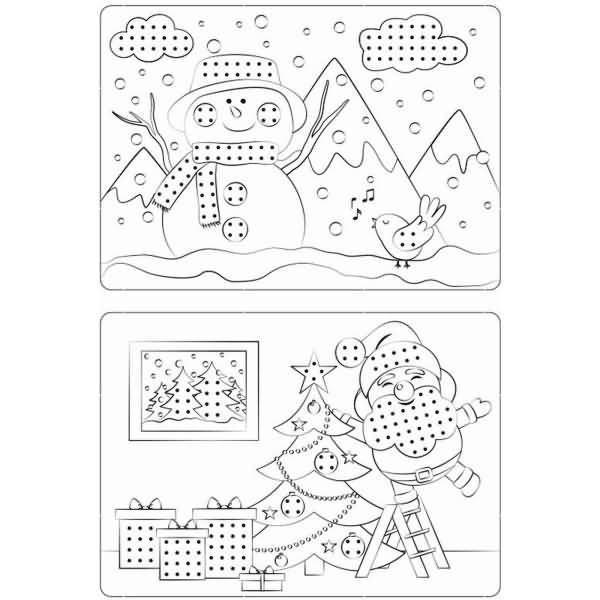 Kreuzstichvorlagen für Kinder 'Weihnachtszeit'