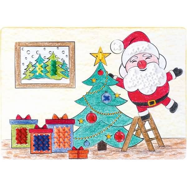 Kreuzstichvorlagen für Kinder 'Weihnachtszeit'