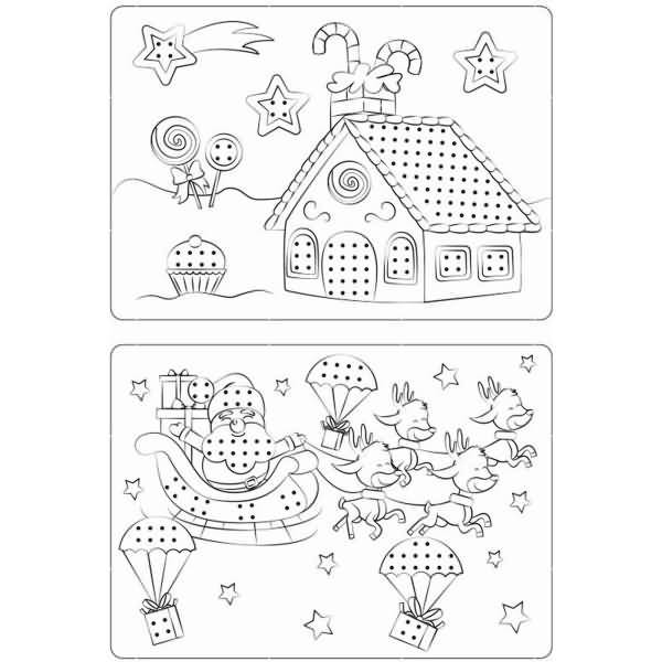 Kreuzstichvorlagen für Kinder 'Weihnachtszeit'