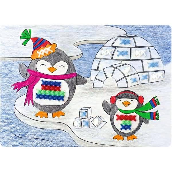 Kreuzstichvorlagen für Kinder 'Weihnachtszeit'