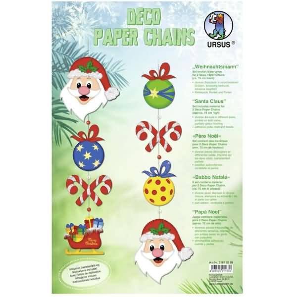 Deco Paper Chains Weihnachtsmann