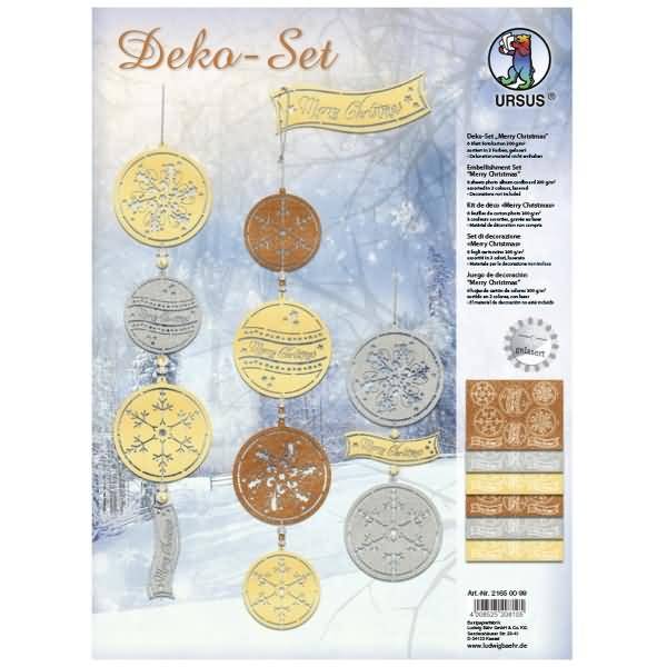 Bastelset Deko-Set Merry Christmas