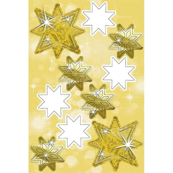 Bastelset 3D Paper Decoration Sterne gold