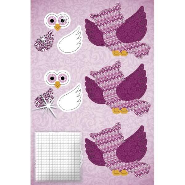Bastelset 3D Paper Decoration Eulen I