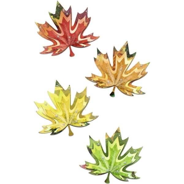 Bastelset 3D Paper Decoration Herbstlaub