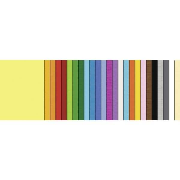 Tonpapier Block Super 130g/qm 24x34cm VE=50 Blatt 25 Farben sortiert
